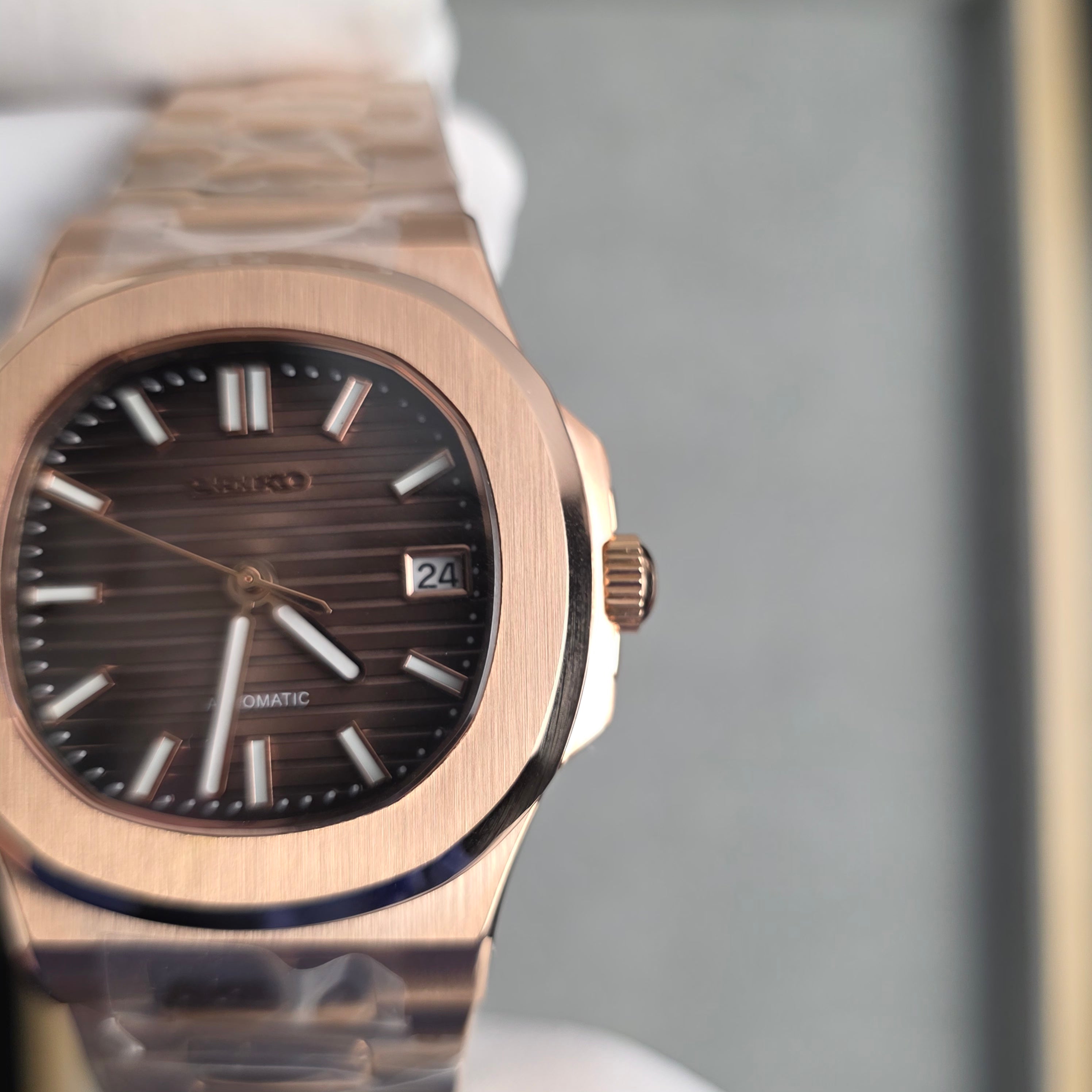 Seiko | Rose Gold Brown