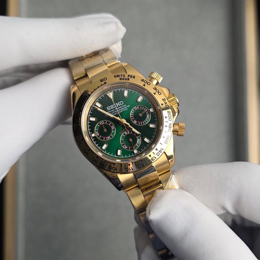 Seiko Daytona Gold Money Green