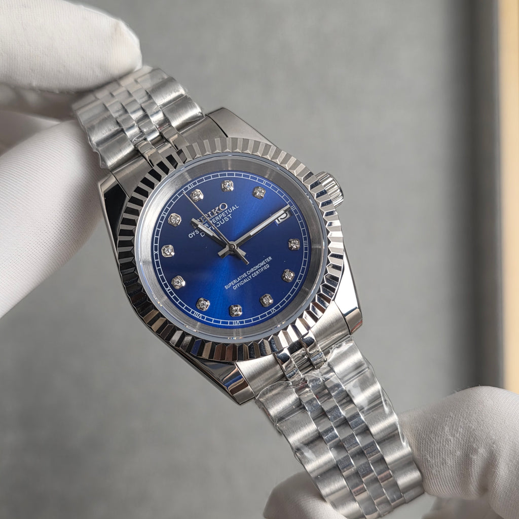 Seiko Datejust Blue Diamonds