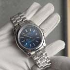 Seiko Datejust Blue Smooth Bezel