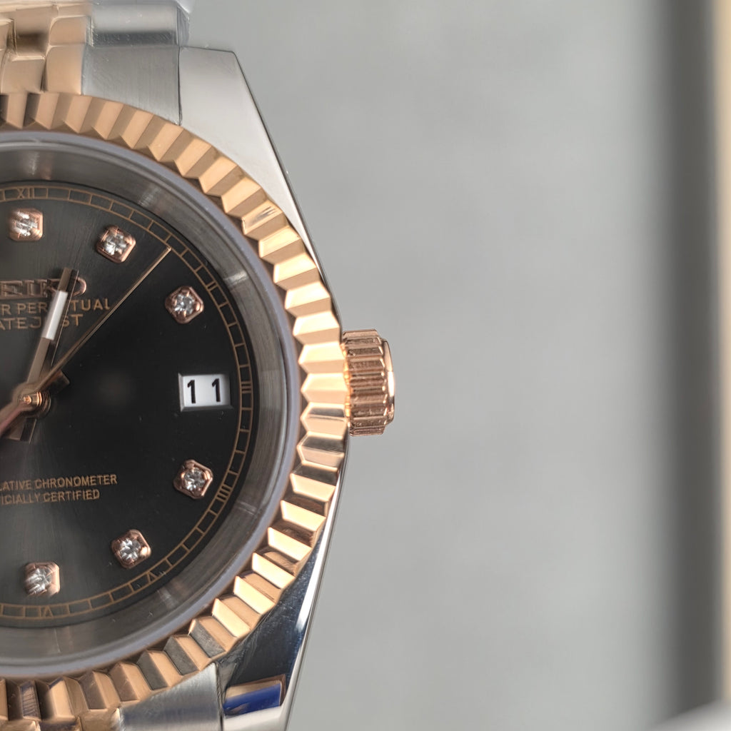 Seiko Justdate Chocolate Diamonds