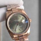 Seiko Rose Gold Green