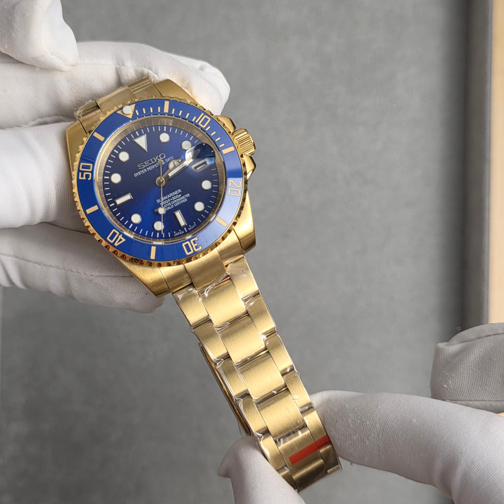 Seiko Submariner Gold Blue
