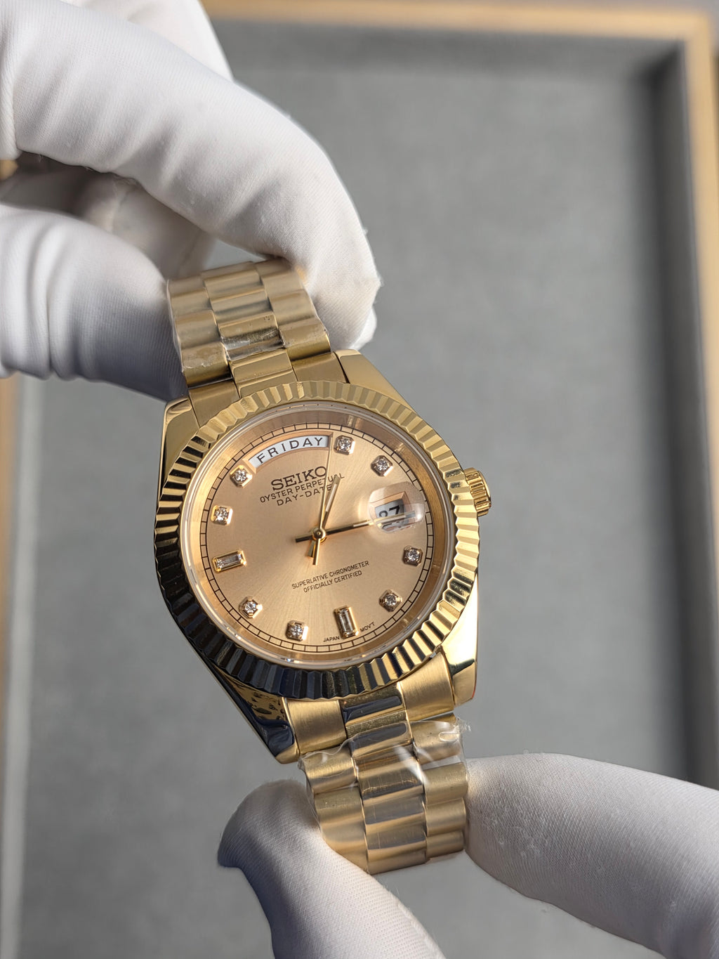 Seiko Day-Date Full Gold