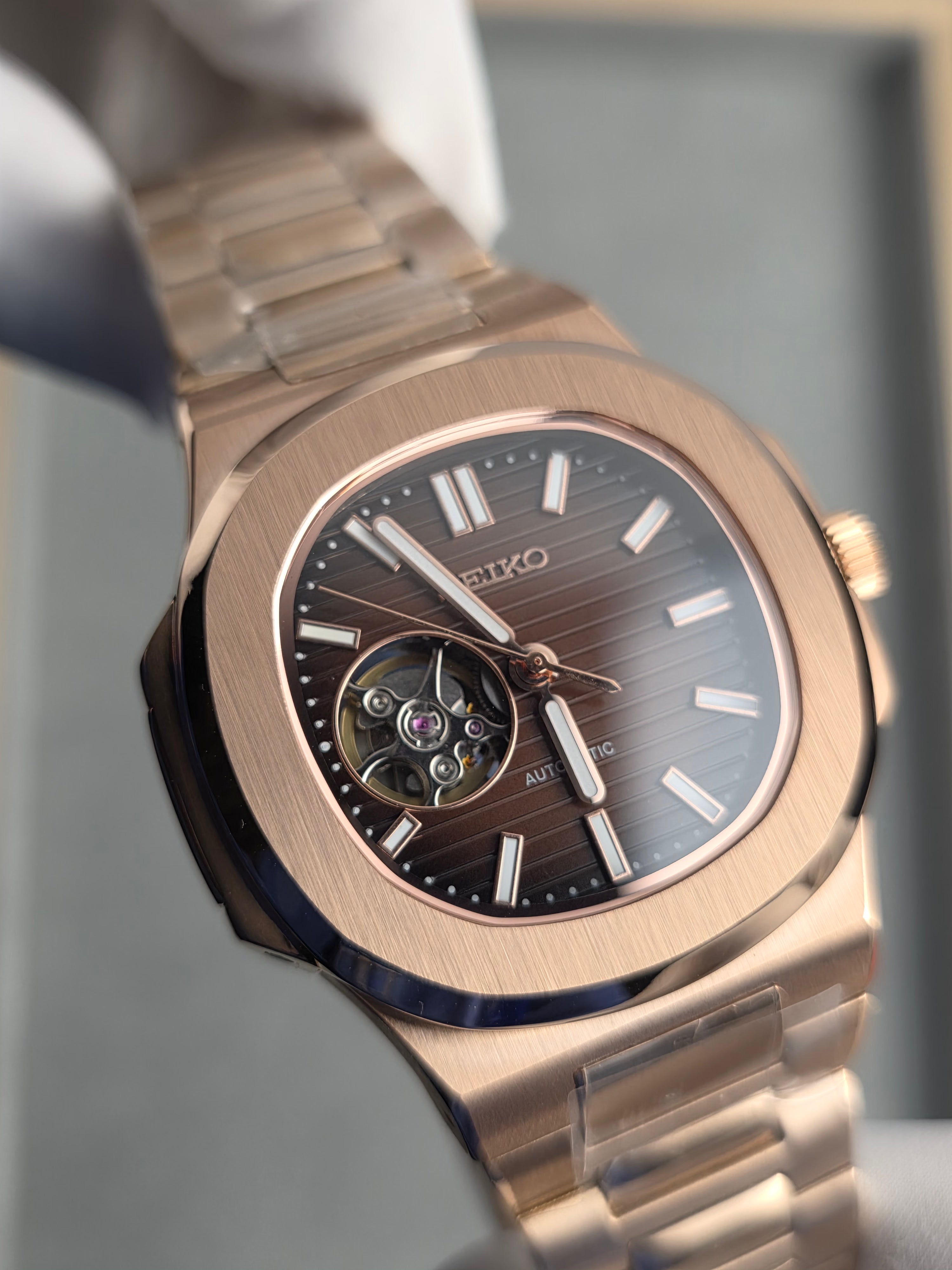 Seiko Nautilius Open Hart Rose Gold