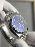 Seiko Date Just Blue Arab Numbers