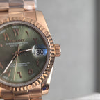 Seiko Rose Gold Green