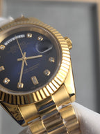 Seiko Day-Date Blue