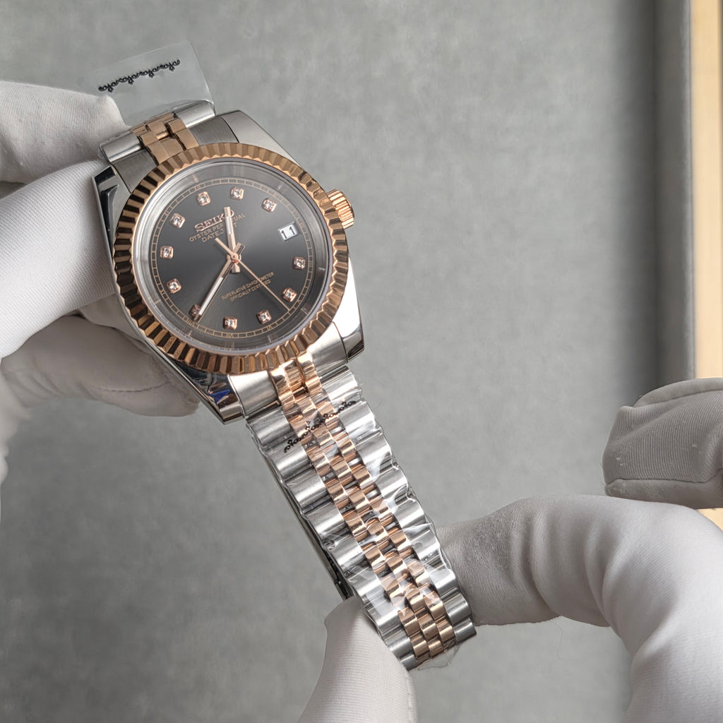Seiko Justdate Chocolate Diamonds