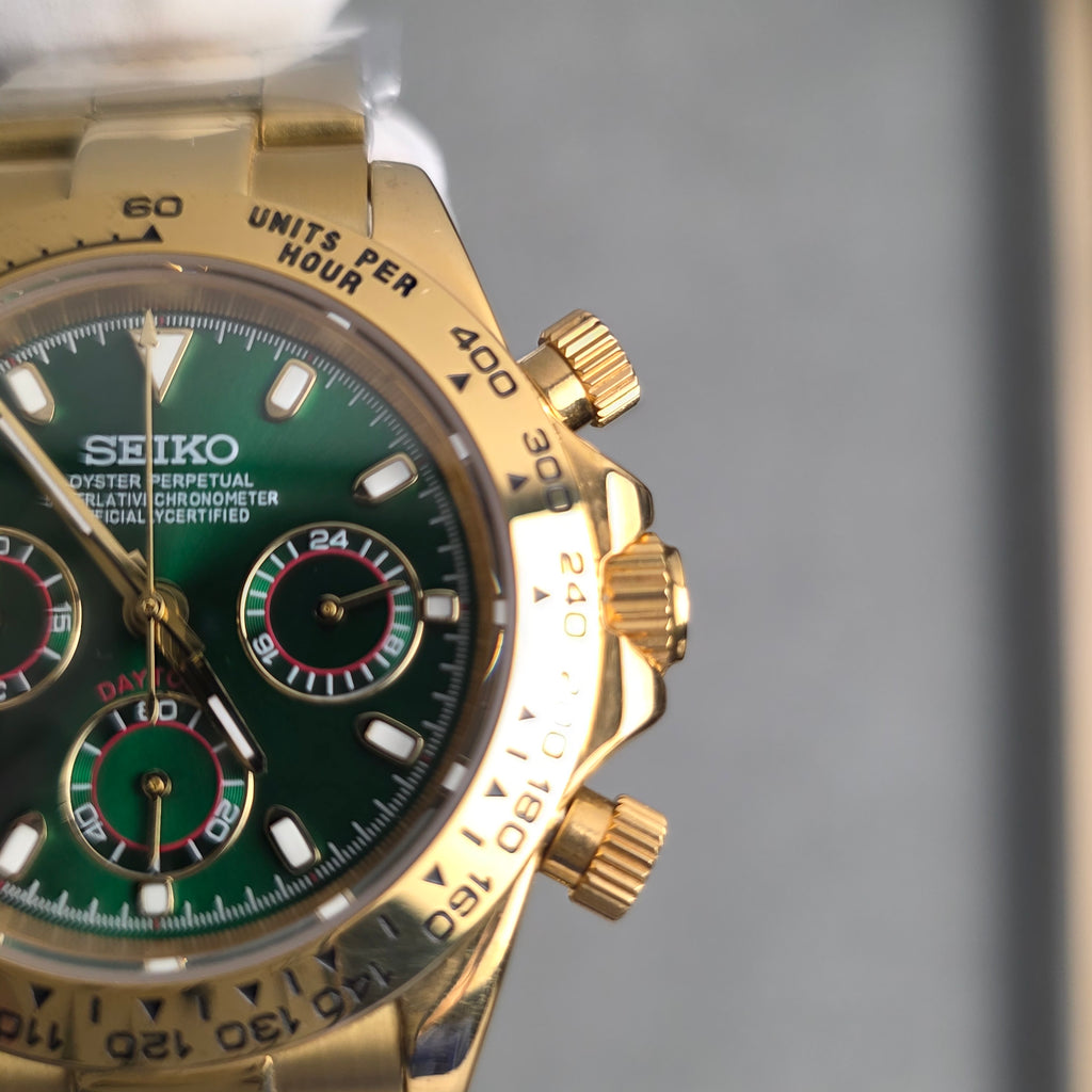 Seiko Daytona Gold Money Green