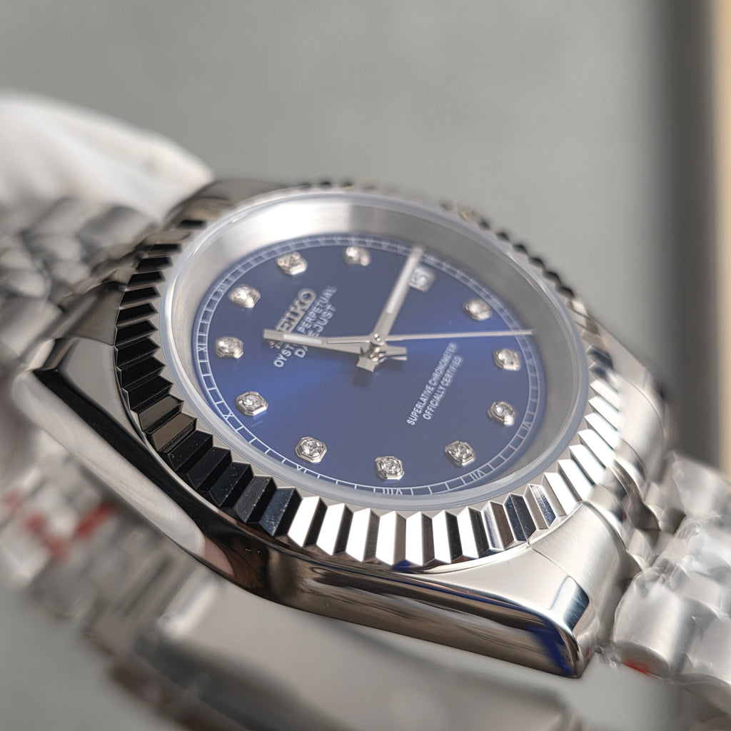 Seiko Datejust Blue Diamonds