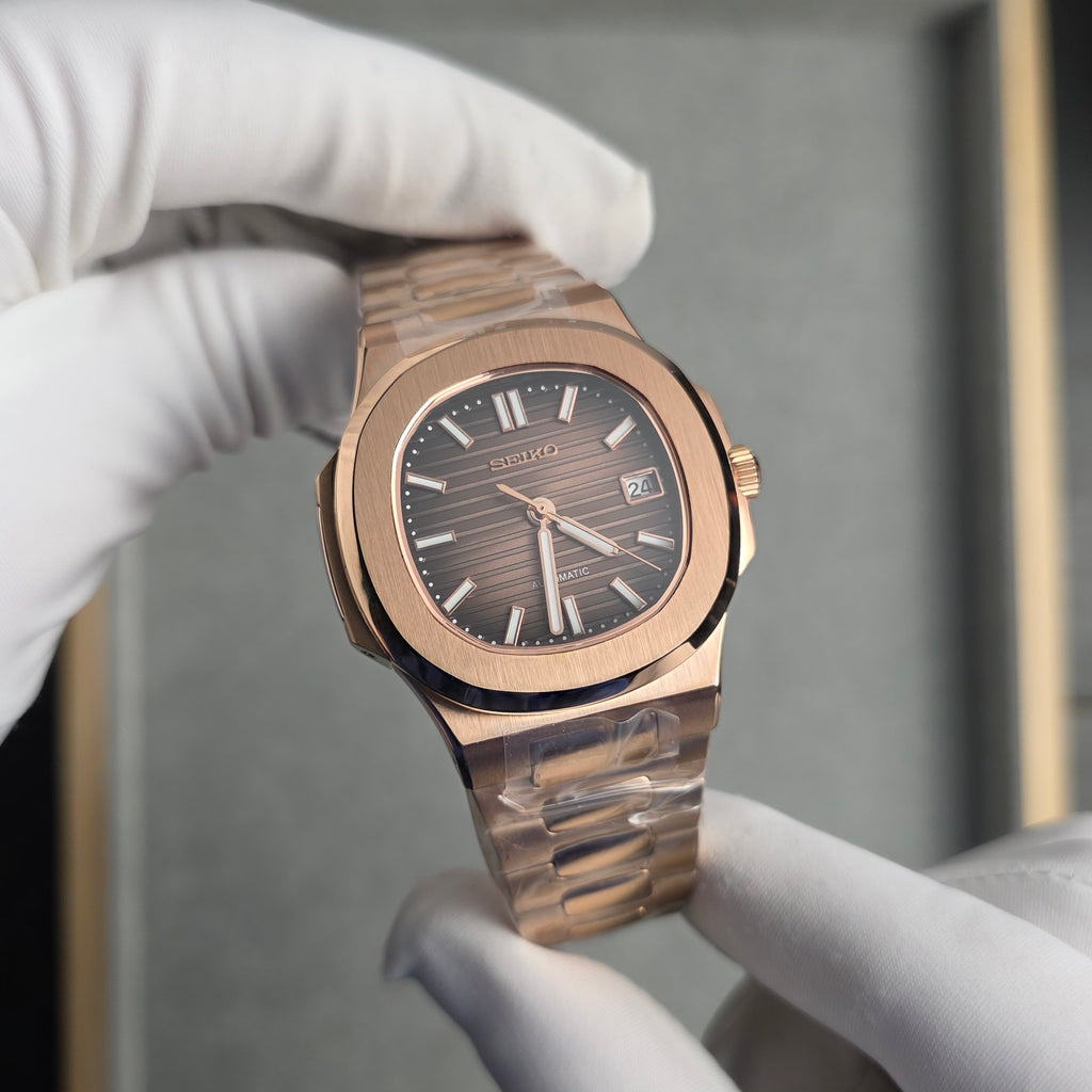 Seiko | Rose Gold Brown